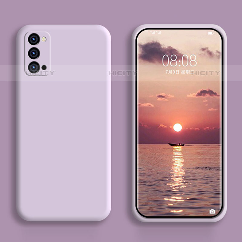 Funda Silicona Ultrafina Goma 360 Grados Carcasa S01 para Oppo Reno6 Pro 5G Purpura Claro