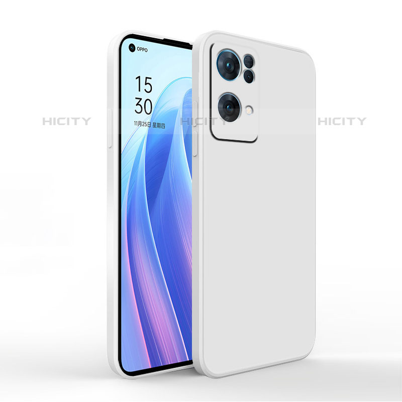 Funda Silicona Ultrafina Goma 360 Grados Carcasa S01 para Oppo Reno7 Pro 5G Blanco