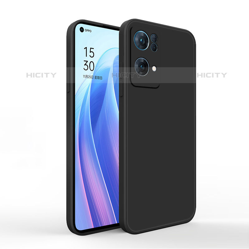 Funda Silicona Ultrafina Goma 360 Grados Carcasa S01 para Oppo Reno7 Pro 5G Negro