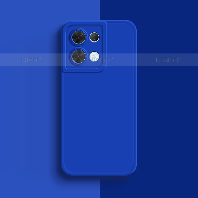 Funda Silicona Ultrafina Goma 360 Grados Carcasa S01 para Oppo Reno8 5G Azul