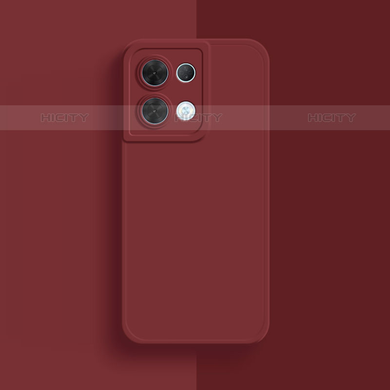 Funda Silicona Ultrafina Goma 360 Grados Carcasa S01 para Oppo Reno8 5G Rojo