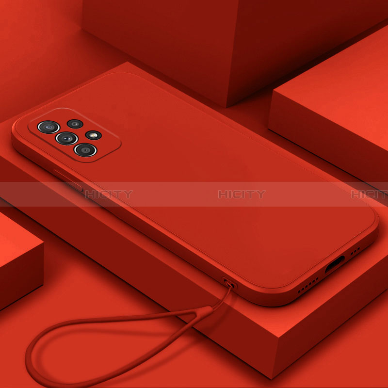 Funda Silicona Ultrafina Goma 360 Grados Carcasa S01 para Samsung Galaxy A23 4G Rojo