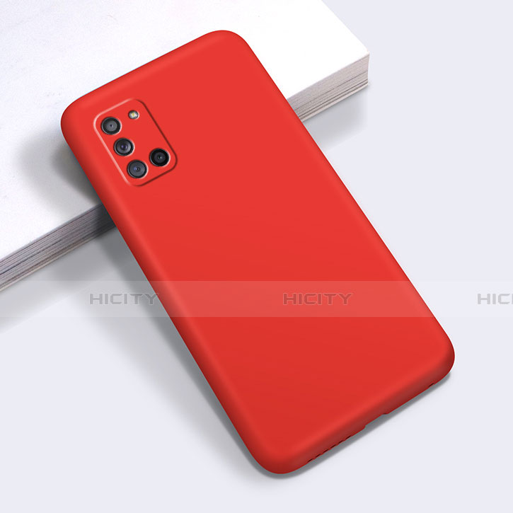 Funda Silicona Ultrafina Goma 360 Grados Carcasa S01 para Samsung Galaxy A31 Rojo