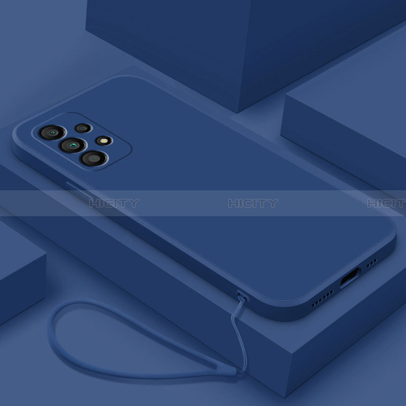 Funda Silicona Ultrafina Goma 360 Grados Carcasa S01 para Samsung Galaxy A32 4G Azul