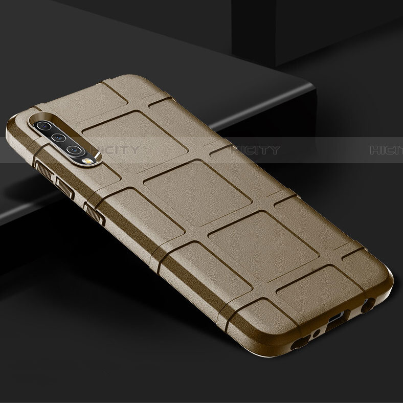 Funda Silicona Ultrafina Goma 360 Grados Carcasa S01 para Samsung Galaxy A70S Oro