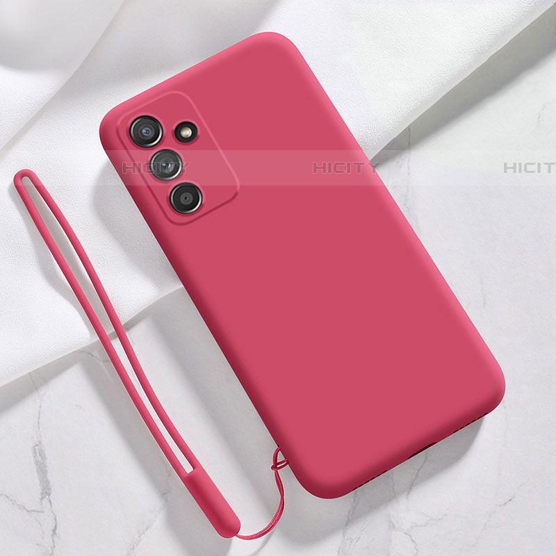 Funda Silicona Ultrafina Goma 360 Grados Carcasa S01 para Samsung Galaxy F23 5G Rosa Roja