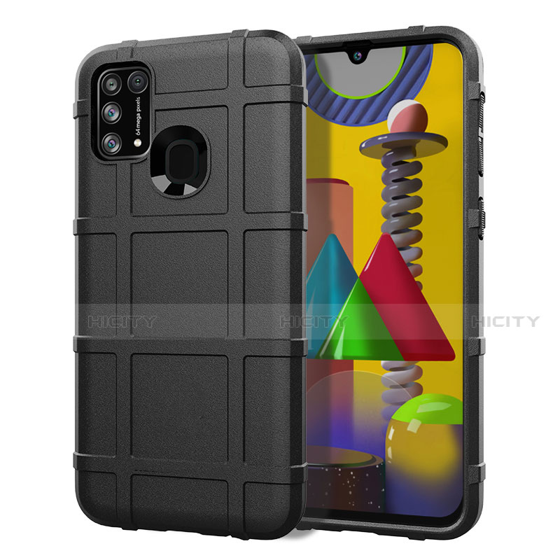 Funda Silicona Ultrafina Goma 360 Grados Carcasa S01 para Samsung Galaxy M21s Negro