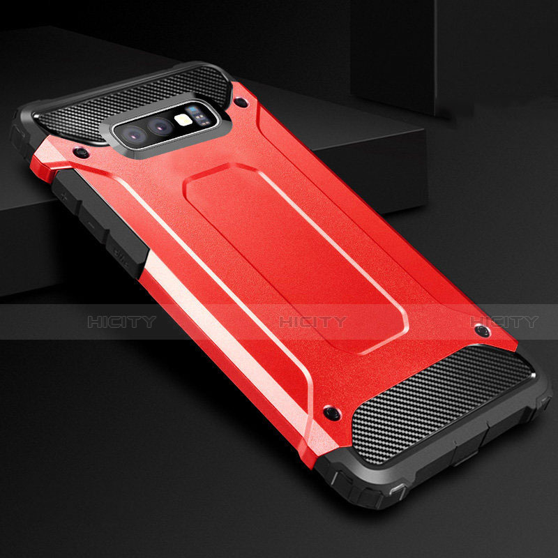 Funda Silicona Ultrafina Goma 360 Grados Carcasa S01 para Samsung Galaxy S10e Rojo