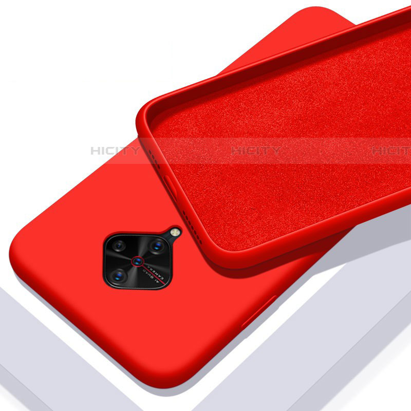 Funda Silicona Ultrafina Goma 360 Grados Carcasa S01 para Vivo S1 Pro Rojo