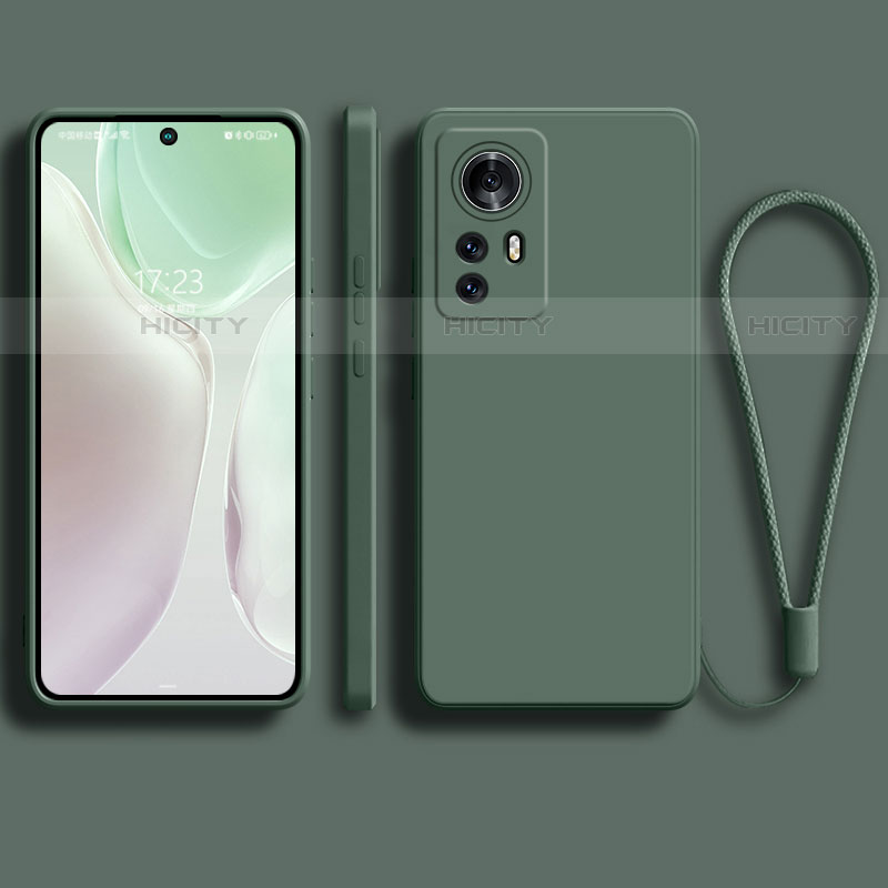 Funda Silicona Ultrafina Goma 360 Grados Carcasa S01 para Xiaomi Mi 12 Pro 5G Verde