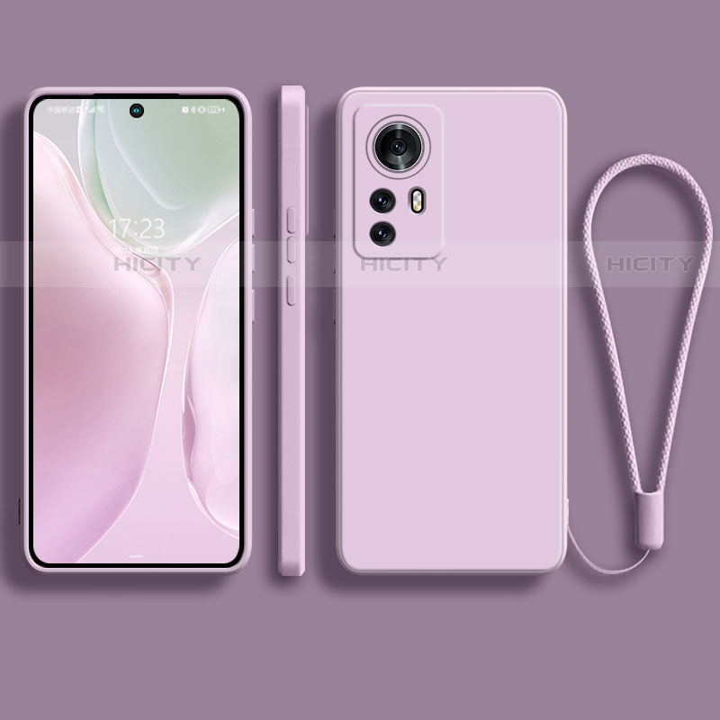 Funda Silicona Ultrafina Goma 360 Grados Carcasa S01 para Xiaomi Mi 12S Pro 5G Purpura Claro