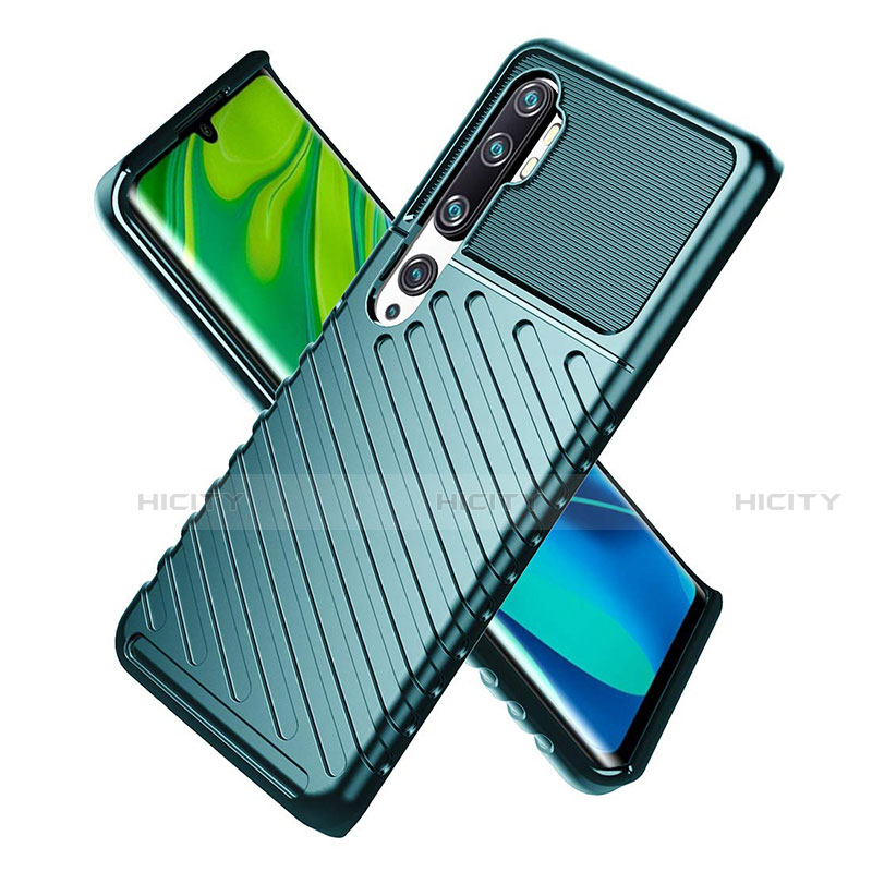 Funda Silicona Ultrafina Goma 360 Grados Carcasa S01 para Xiaomi Mi Note 10 Pro Verde