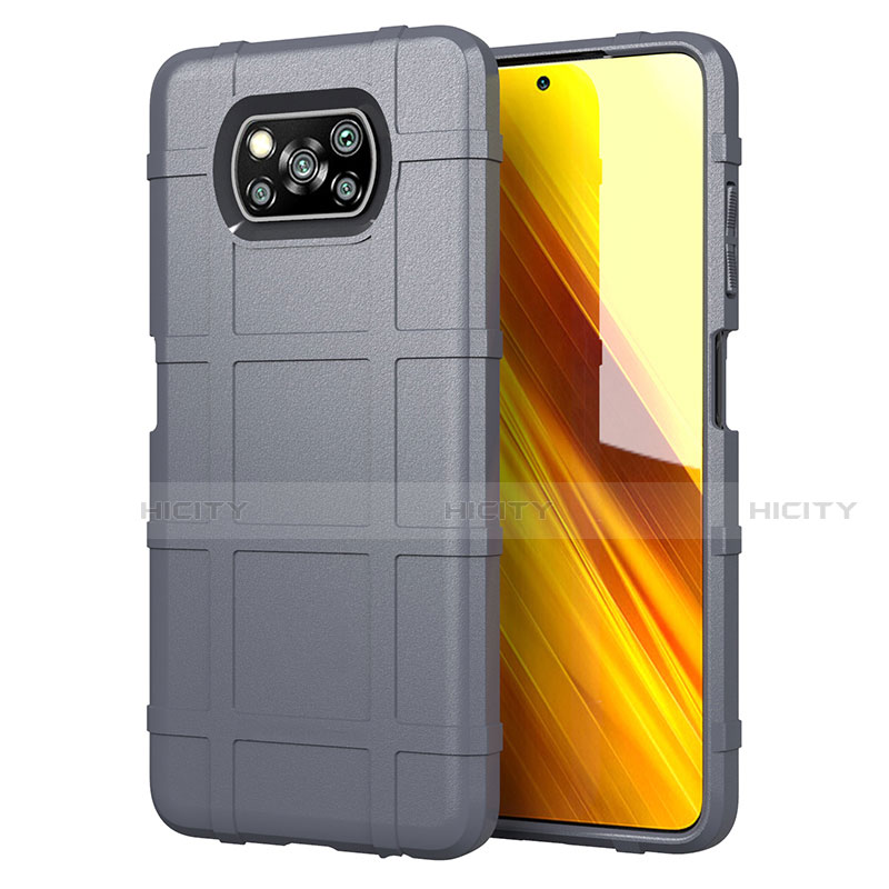 Funda Silicona Ultrafina Goma 360 Grados Carcasa S01 para Xiaomi Poco X3 Gris