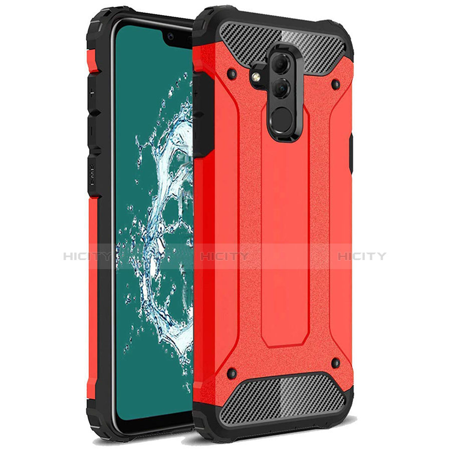 Funda Silicona Ultrafina Goma 360 Grados Carcasa S02 para Huawei Mate 20 Lite Rojo