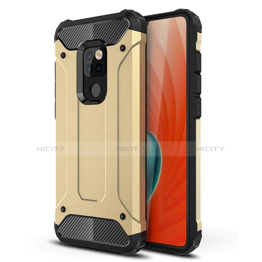 Funda Silicona Ultrafina Goma 360 Grados Carcasa S02 para Huawei Mate 20 Oro