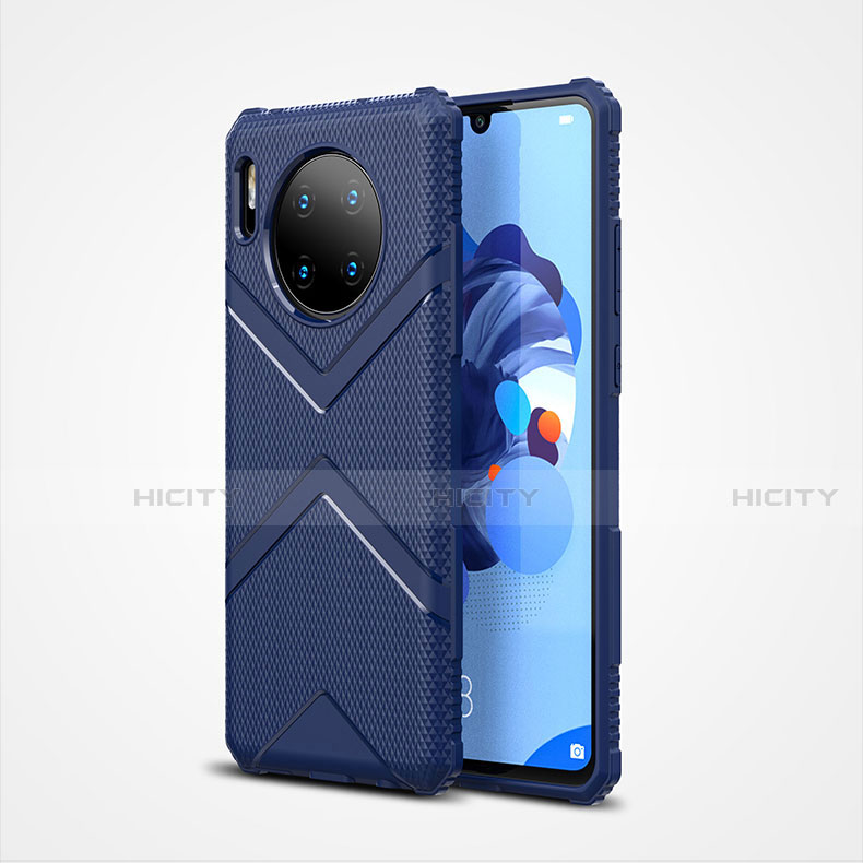 Funda Silicona Ultrafina Goma 360 Grados Carcasa S02 para Huawei Mate 30 5G Azul