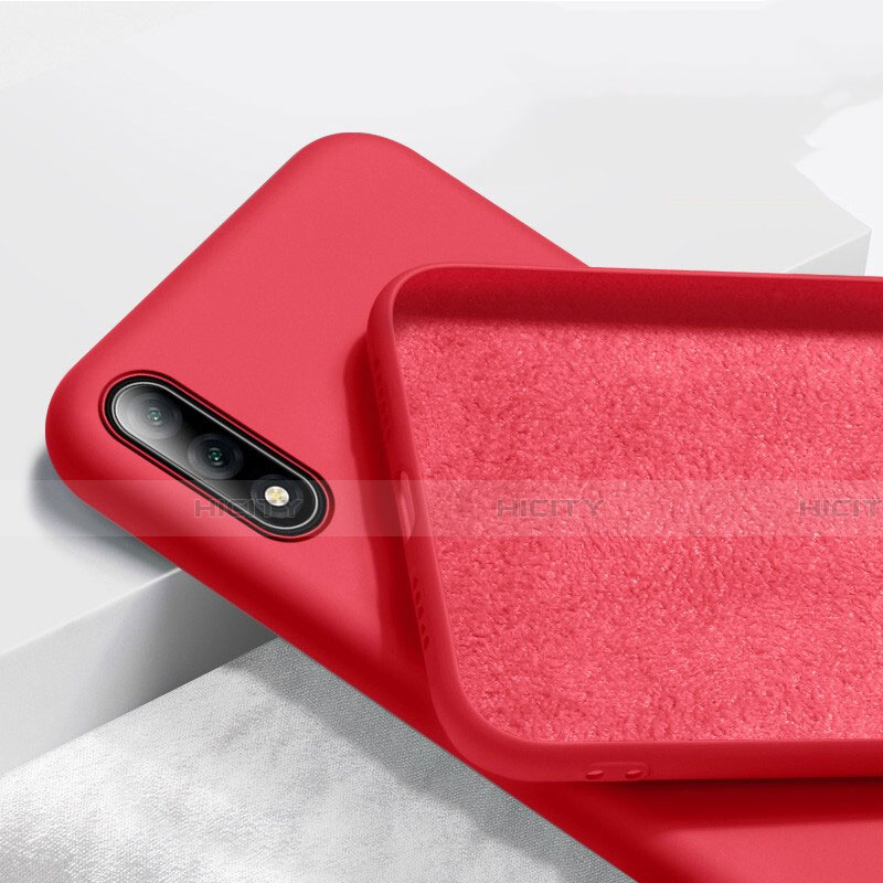 Funda Silicona Ultrafina Goma 360 Grados Carcasa S02 para Huawei P Smart Z (2019) Rojo