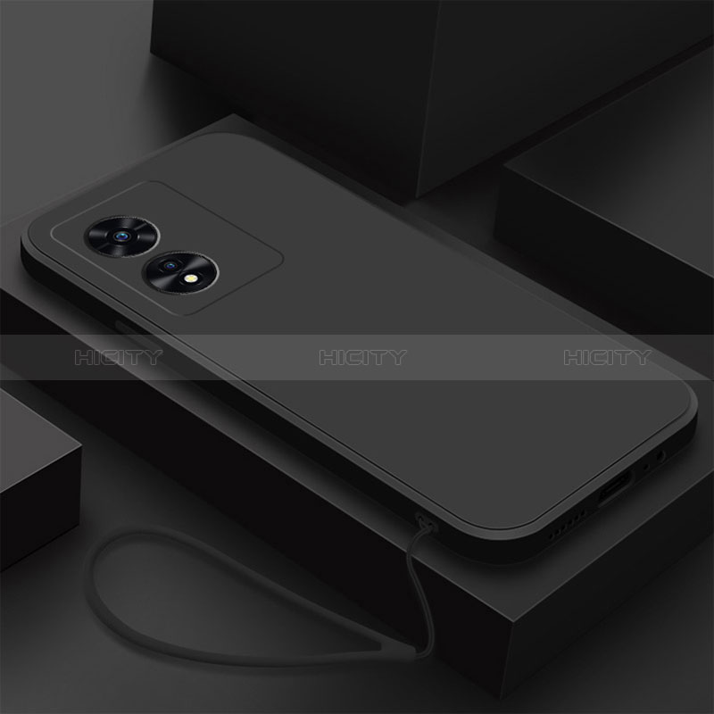 Funda Silicona Ultrafina Goma 360 Grados Carcasa S02 para Oppo A1 5G Negro