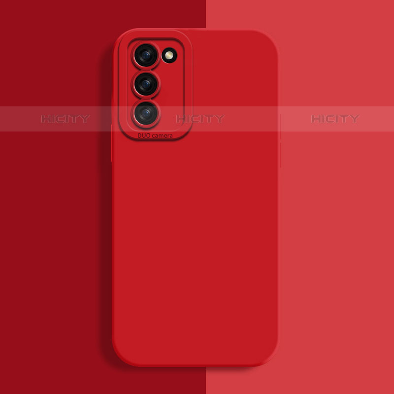 Funda Silicona Ultrafina Goma 360 Grados Carcasa S02 para Oppo A53s 5G Rojo