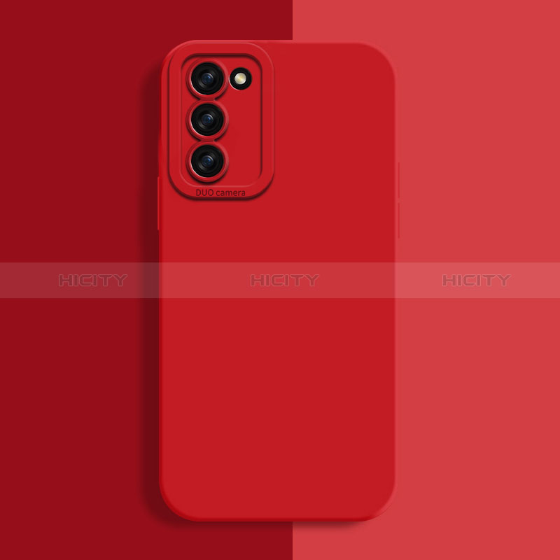 Funda Silicona Ultrafina Goma 360 Grados Carcasa S02 para Oppo A56 5G Rojo