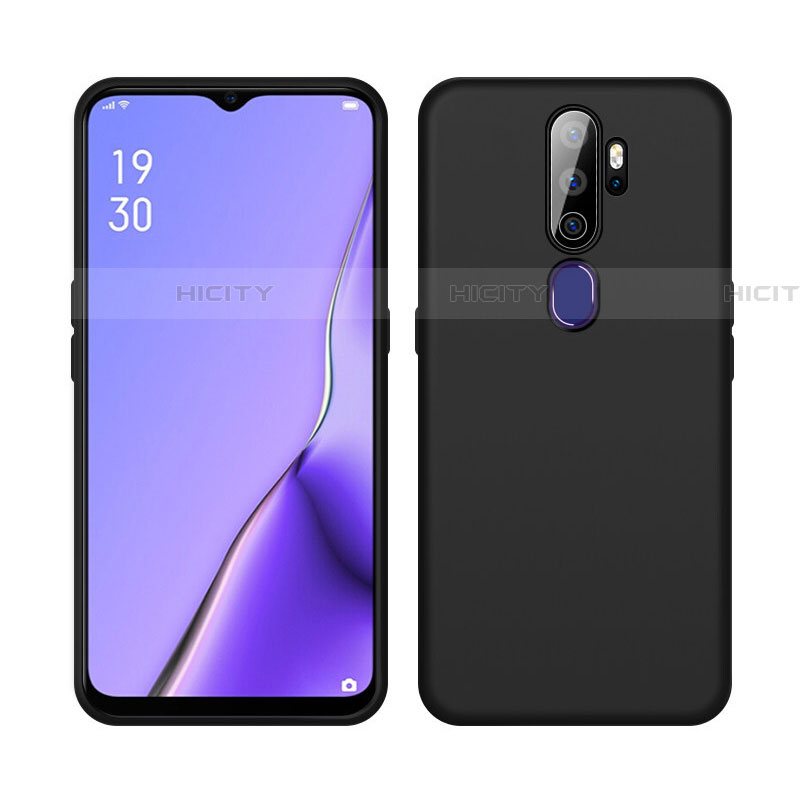 Funda Silicona Ultrafina Goma 360 Grados Carcasa S02 para Oppo A9 (2020) Negro