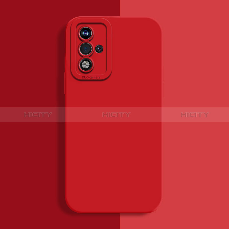 Funda Silicona Ultrafina Goma 360 Grados Carcasa S02 para Oppo A93s 5G Rojo