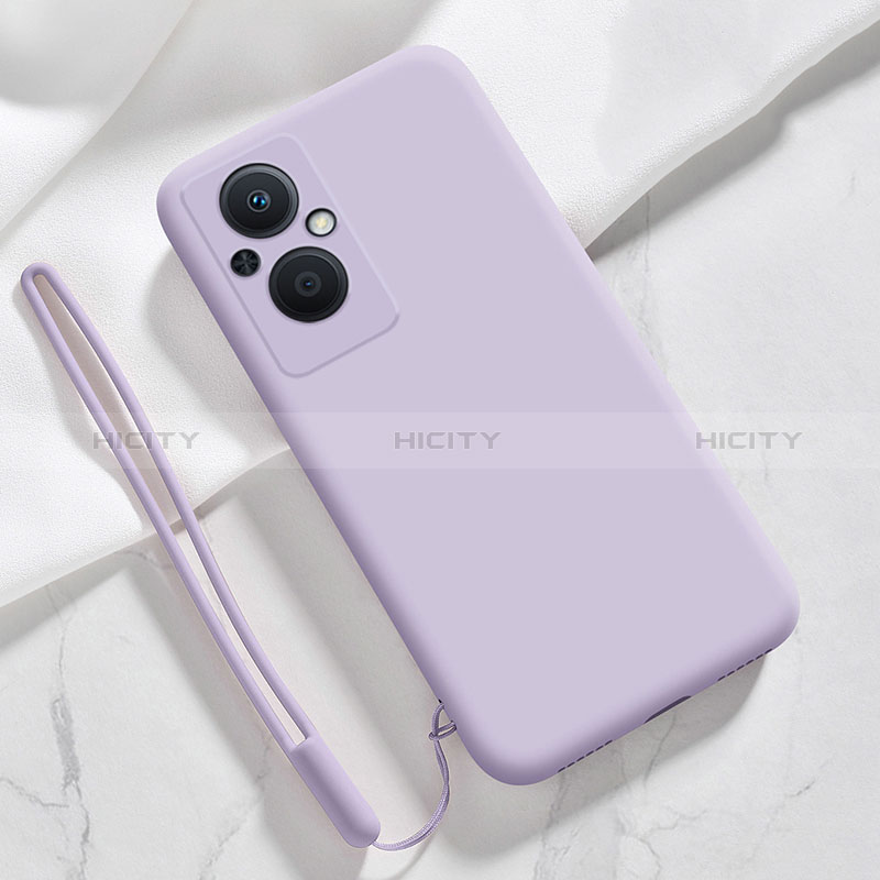 Funda Silicona Ultrafina Goma 360 Grados Carcasa S02 para Oppo A96 5G Purpura Claro