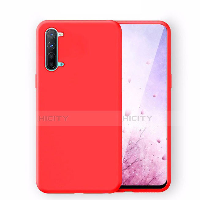 Funda Silicona Ultrafina Goma 360 Grados Carcasa S02 para Oppo F15 Rojo