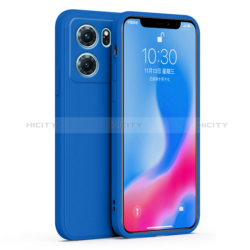 Funda Silicona Ultrafina Goma 360 Grados Carcasa S02 para Oppo K10 5G Azul