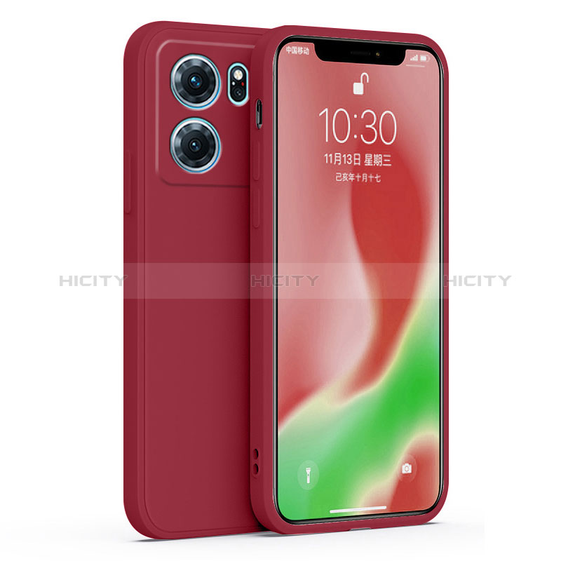 Funda Silicona Ultrafina Goma 360 Grados Carcasa S02 para Oppo K10 5G Rojo