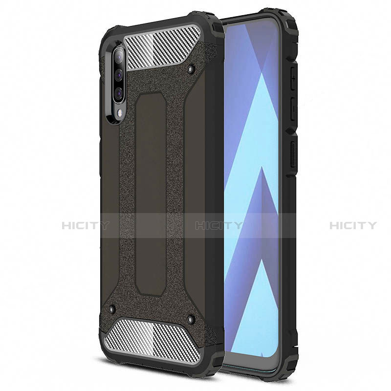 Funda Silicona Ultrafina Goma 360 Grados Carcasa S02 para Samsung Galaxy A70 Negro