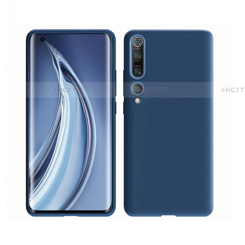 Funda Silicona Ultrafina Goma 360 Grados Carcasa S02 para Xiaomi Mi 10 Pro Azul