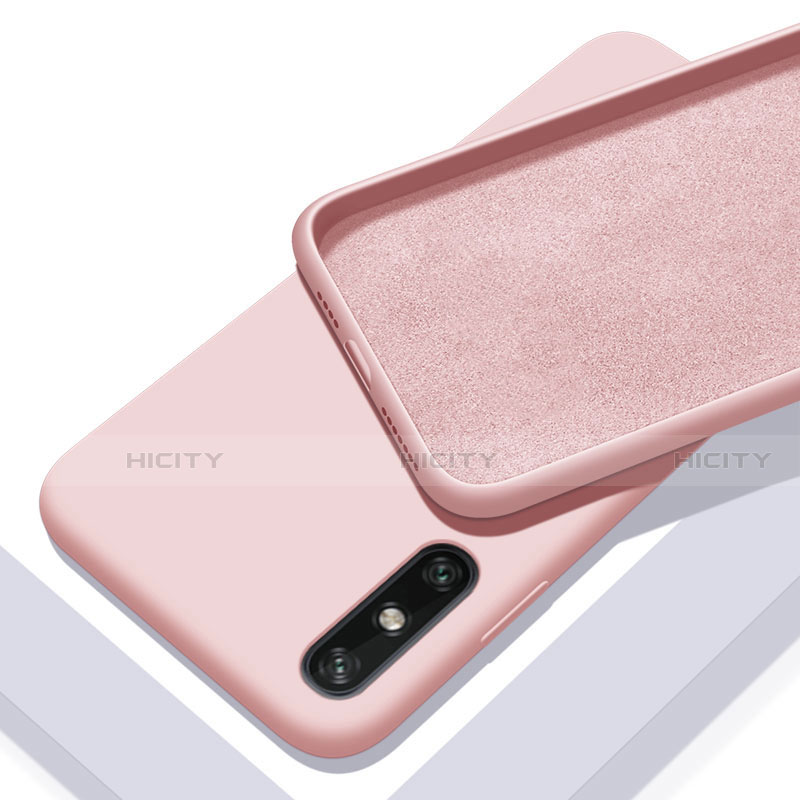 Funda Silicona Ultrafina Goma 360 Grados Carcasa S03 para Huawei Enjoy 10e Rosa