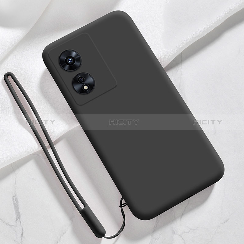 Funda Silicona Ultrafina Goma 360 Grados Carcasa S03 para Oppo A1 Pro 5G Negro