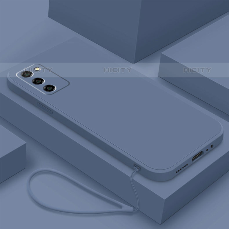 Funda Silicona Ultrafina Goma 360 Grados Carcasa S03 para Oppo A55 5G Gris Lavanda