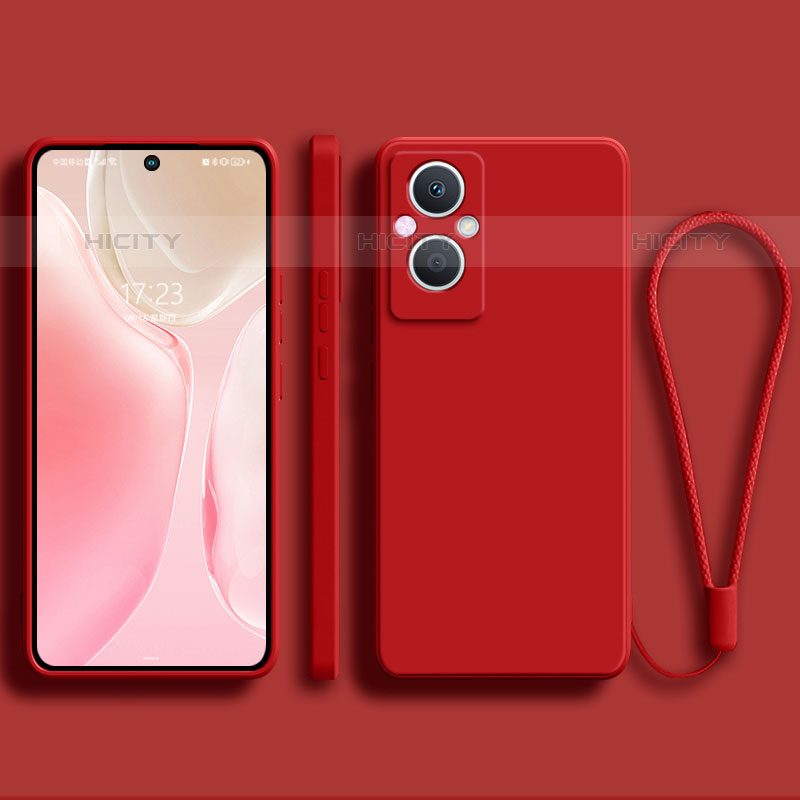 Funda Silicona Ultrafina Goma 360 Grados Carcasa S03 para Oppo F21s Pro 5G Rojo