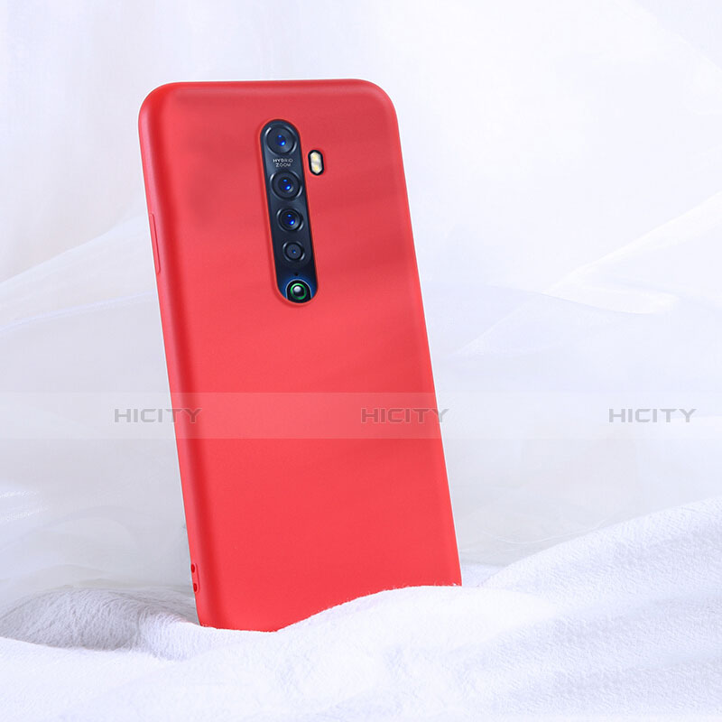 Funda Silicona Ultrafina Goma 360 Grados Carcasa S03 para Oppo Reno2 Rojo