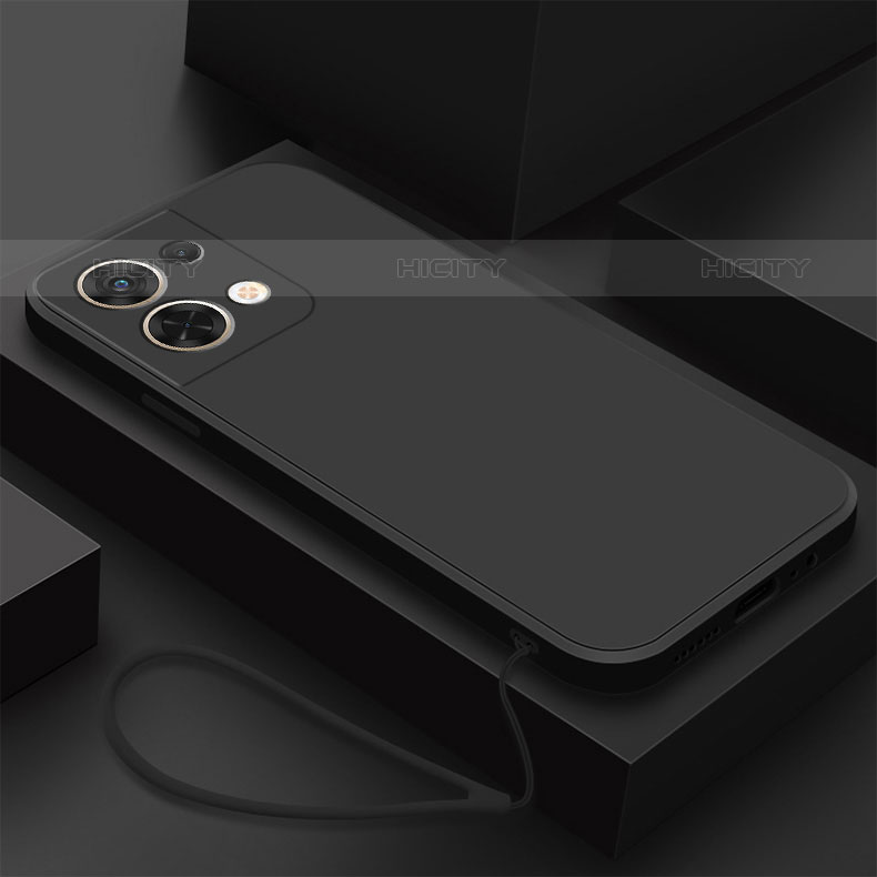 Funda Silicona Ultrafina Goma 360 Grados Carcasa S03 para Oppo Reno9 5G Negro