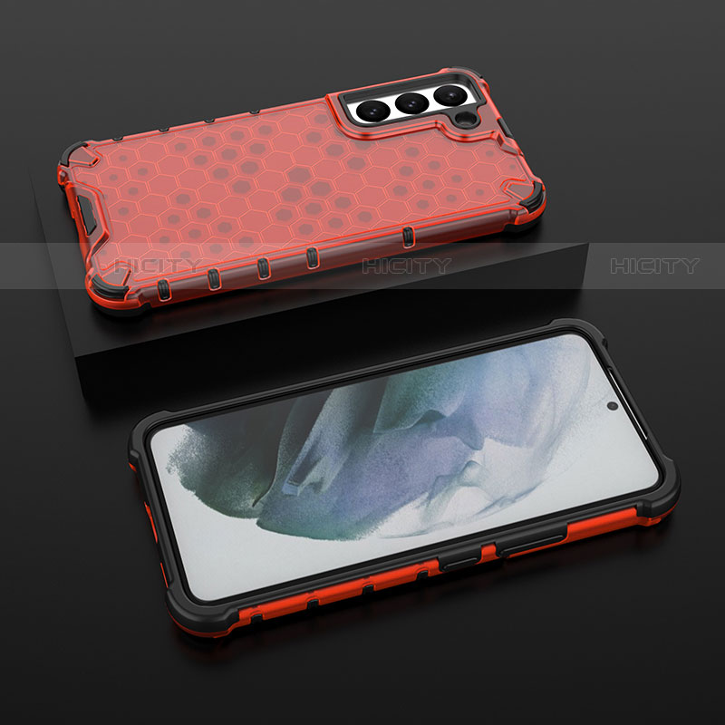 Funda Silicona Ultrafina Goma 360 Grados Carcasa S03 para Samsung Galaxy S21 FE 5G Rojo