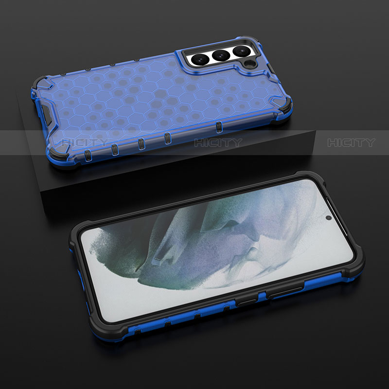 Funda Silicona Ultrafina Goma 360 Grados Carcasa S03 para Samsung Galaxy S22 Plus 5G Azul