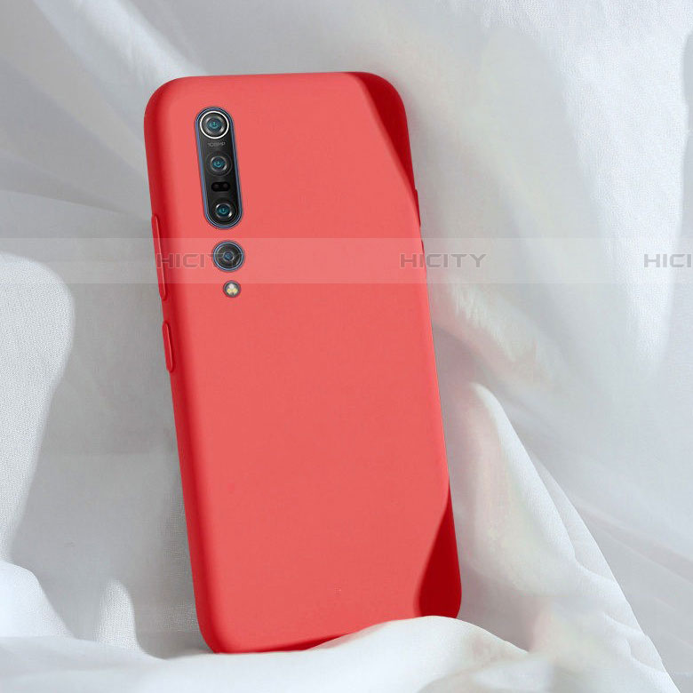 Funda Silicona Ultrafina Goma 360 Grados Carcasa S03 para Xiaomi Mi 10 Pro Rojo