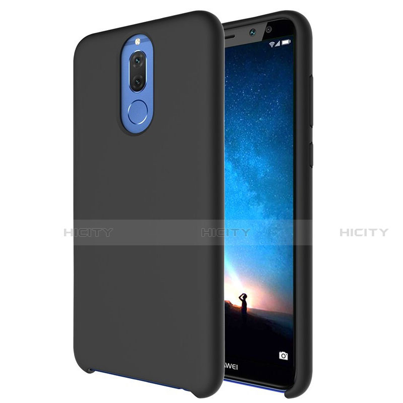 Funda Silicona Ultrafina Goma 360 Grados Carcasa S04 para Huawei Mate 10 Lite Negro