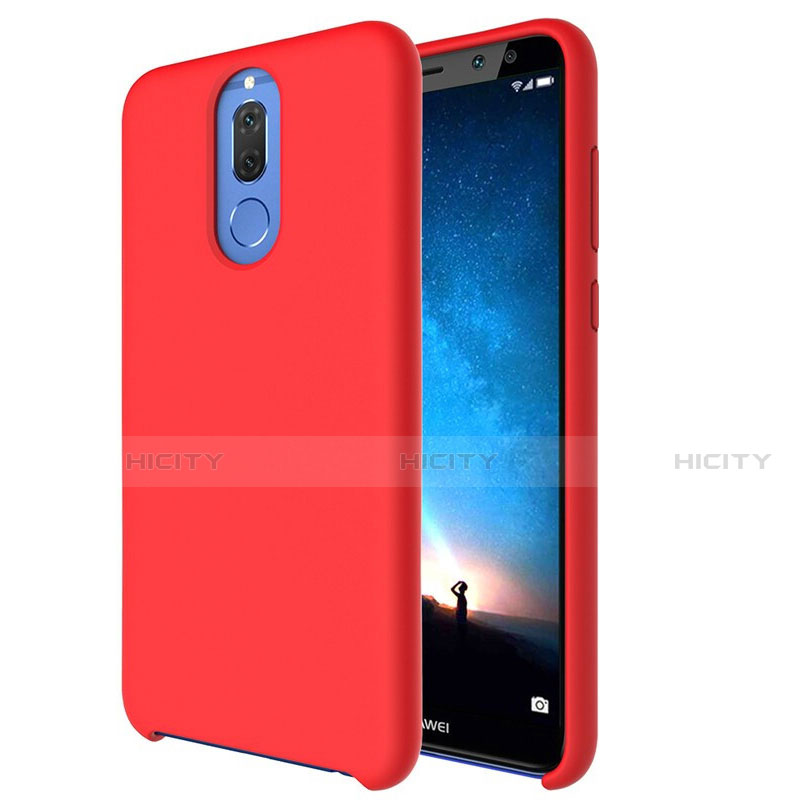 Funda Silicona Ultrafina Goma 360 Grados Carcasa S04 para Huawei Nova 2i Rojo