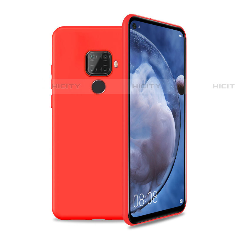 Funda Silicona Ultrafina Goma 360 Grados Carcasa S04 para Huawei Nova 5z Rojo