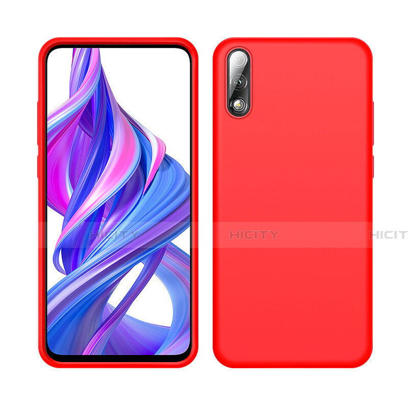 Funda Silicona Ultrafina Goma 360 Grados Carcasa S04 para Huawei P Smart Z (2019) Rojo