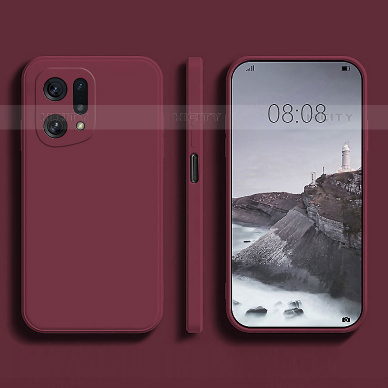 Funda Silicona Ultrafina Goma 360 Grados Carcasa S04 para Oppo Find X5 Pro 5G