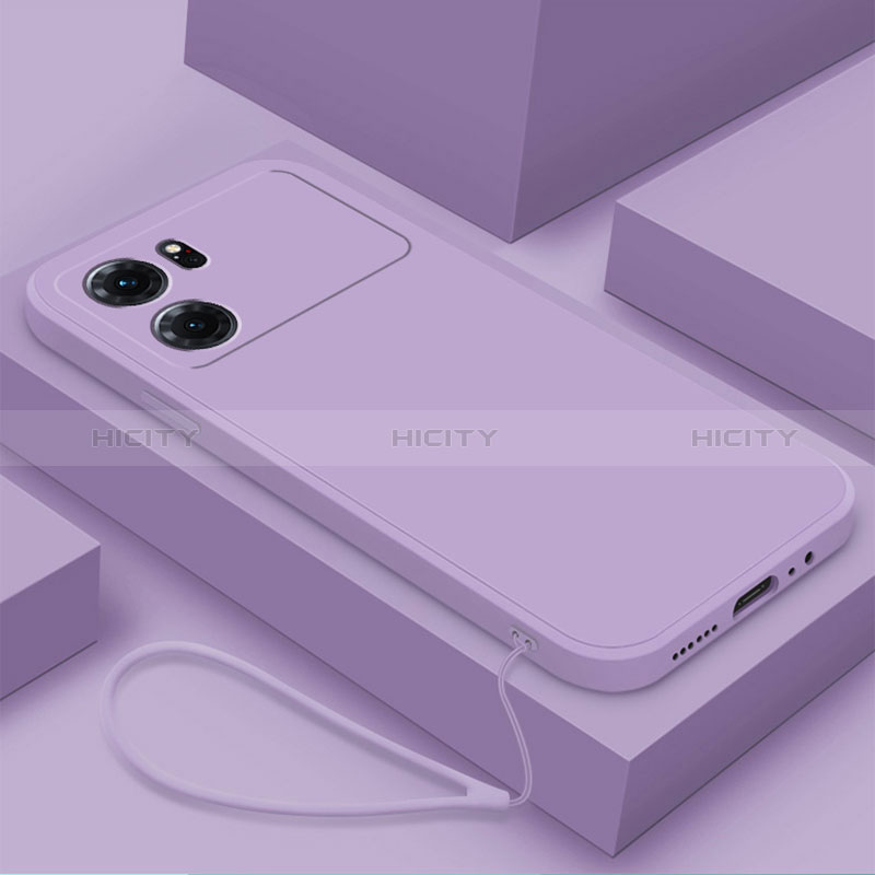 Funda Silicona Ultrafina Goma 360 Grados Carcasa S04 para Oppo K10 5G Purpura Claro