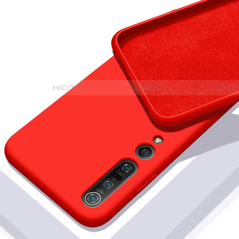 Funda Silicona Ultrafina Goma 360 Grados Carcasa S04 para Xiaomi Mi 10 Pro Rojo