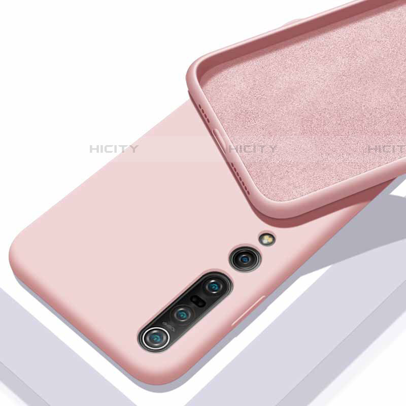 Funda Silicona Ultrafina Goma 360 Grados Carcasa S04 para Xiaomi Mi 10 Pro Rosa