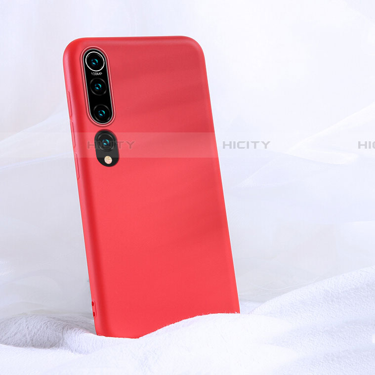 Funda Silicona Ultrafina Goma 360 Grados Carcasa S04 para Xiaomi Mi 10 Rojo